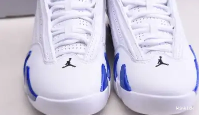 AIR JORDAN WHITE HYPER 487471-104 RETRO ROYAL 14 - 0701